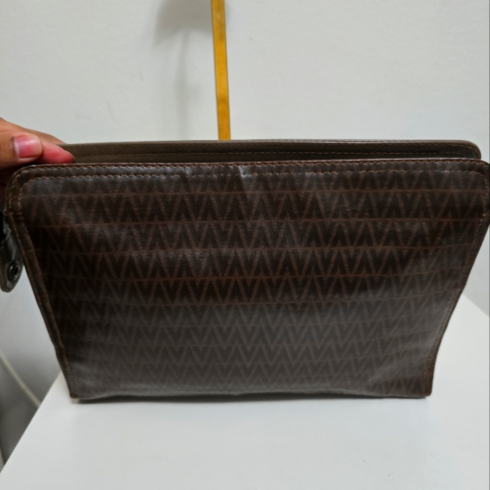 Mario Valentino Vintage Brown Clutch - Picture 3 of 7